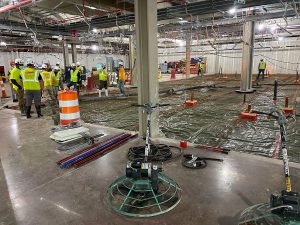 concrete pour